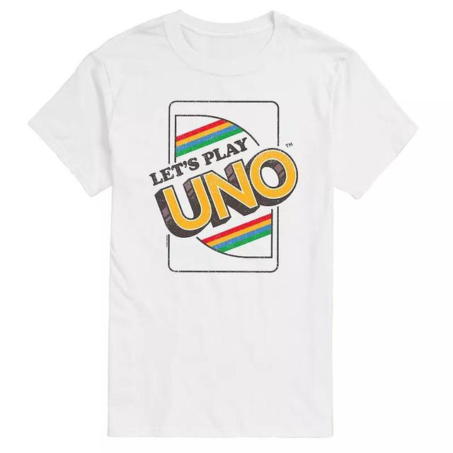 Mens UNO Lets Play Vintage Graphic Tee Product Image