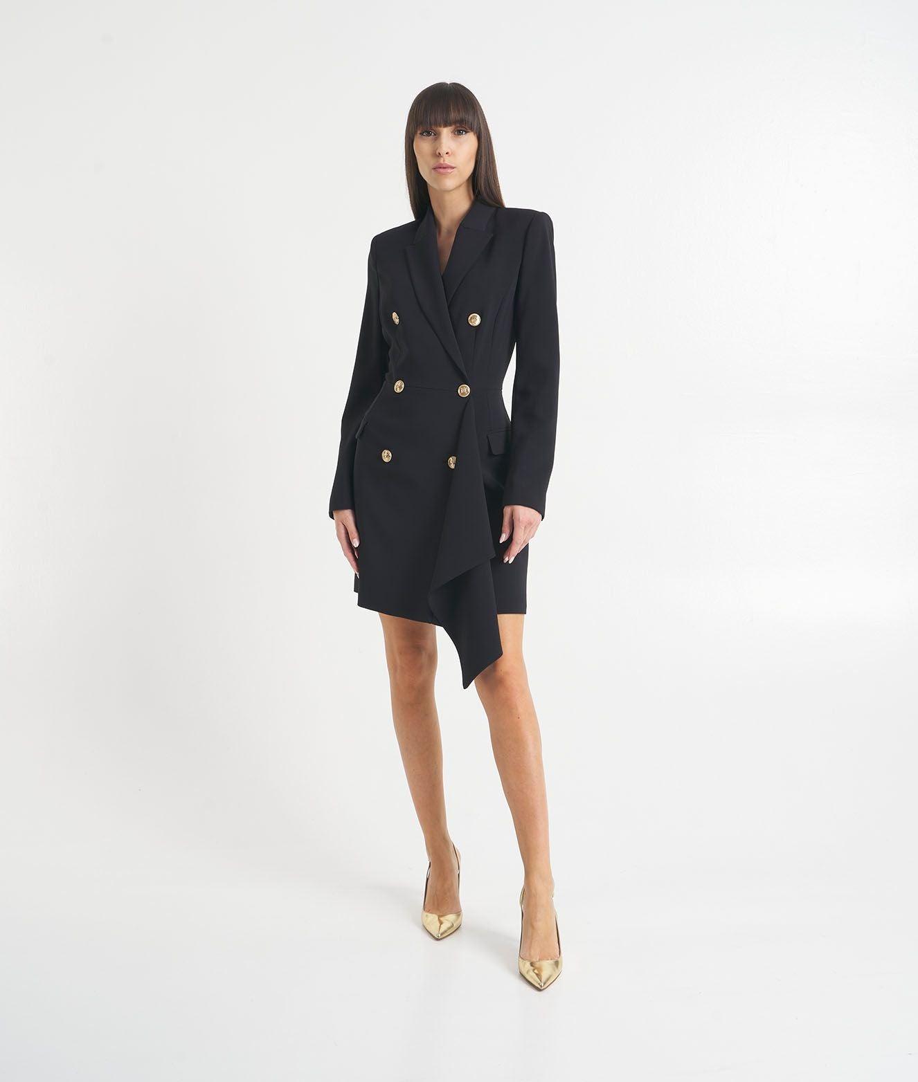 Abito blazer doppiopetto in crêpe Female Product Image