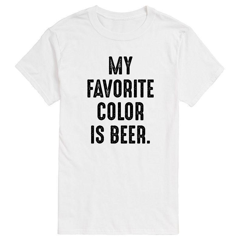 Mens Favorite Color is Beer Graphic Tee Product Image