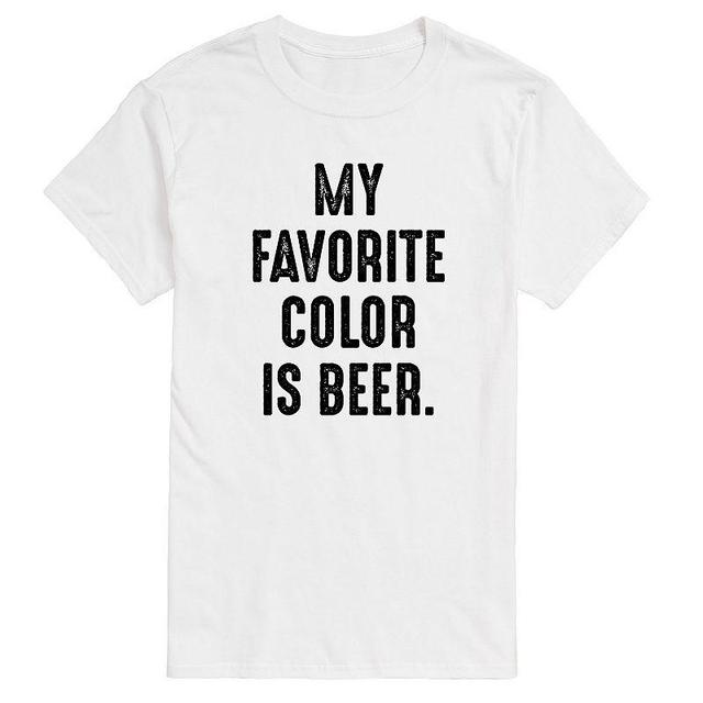 Mens Favorite Color is Beer Graphic Tee Product Image