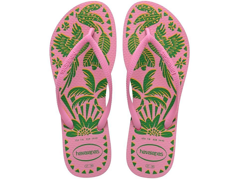 Havaianas Slim Tucano Sandals Lemonade) Women's Sandals Product Image