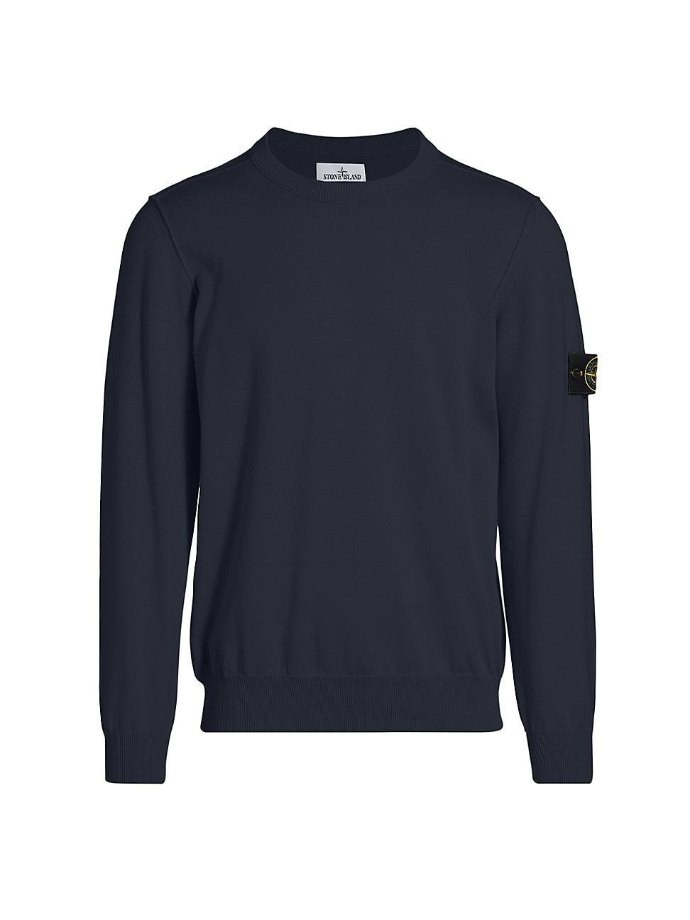 Mens Crewneck Cotton Sweater Product Image