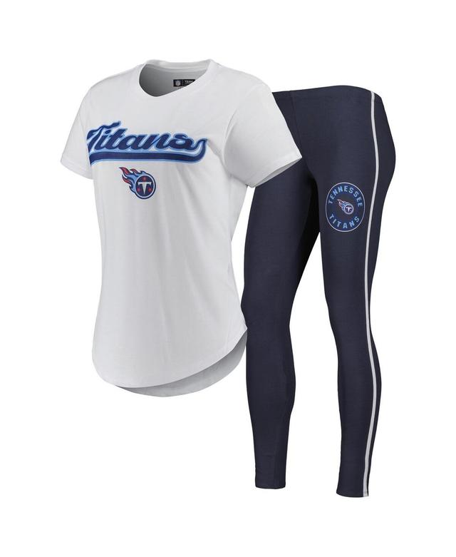 Womens Concepts Sport /Charcoal Tennessee Titans Sonata T-Shirt & Leggings Sleep Set Product Image