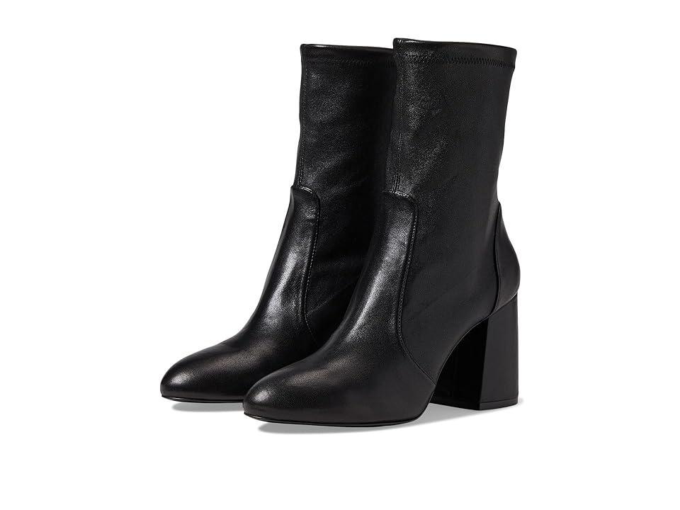 Flareblock Stretch Leather Ankle Booties Product Image