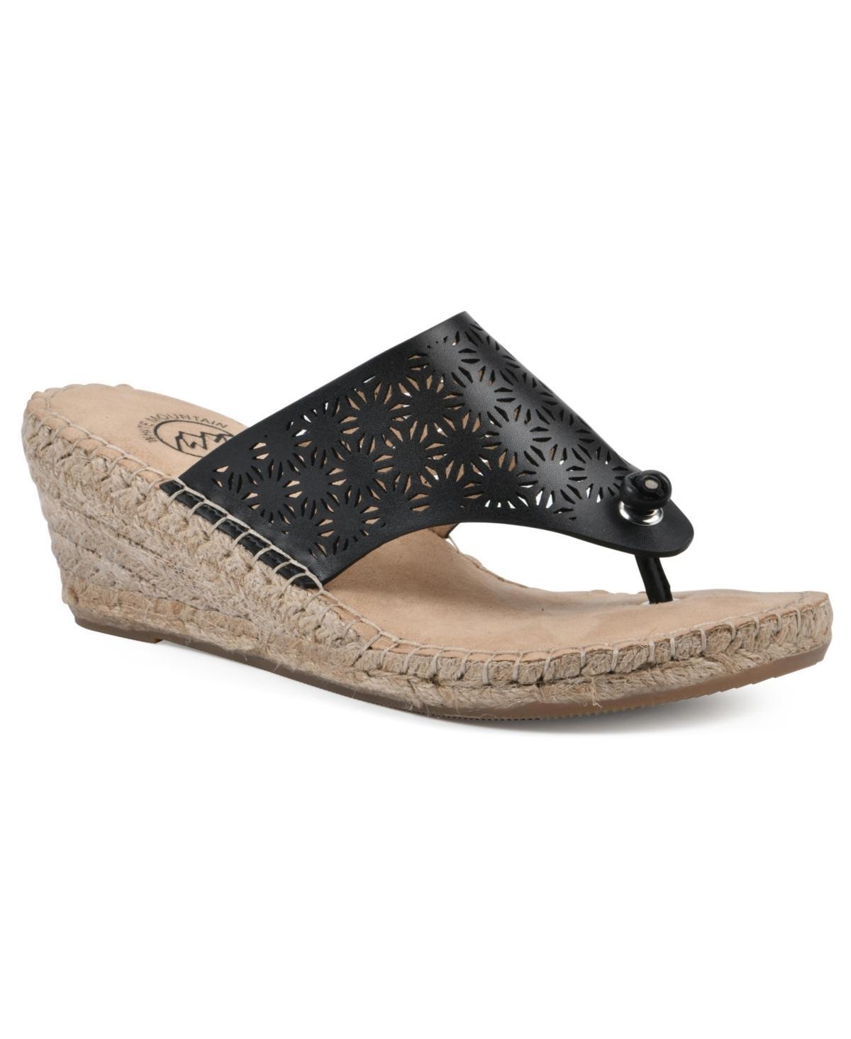 White Mountain Womens Beaux Espadrille Wedge Sandals Product Image