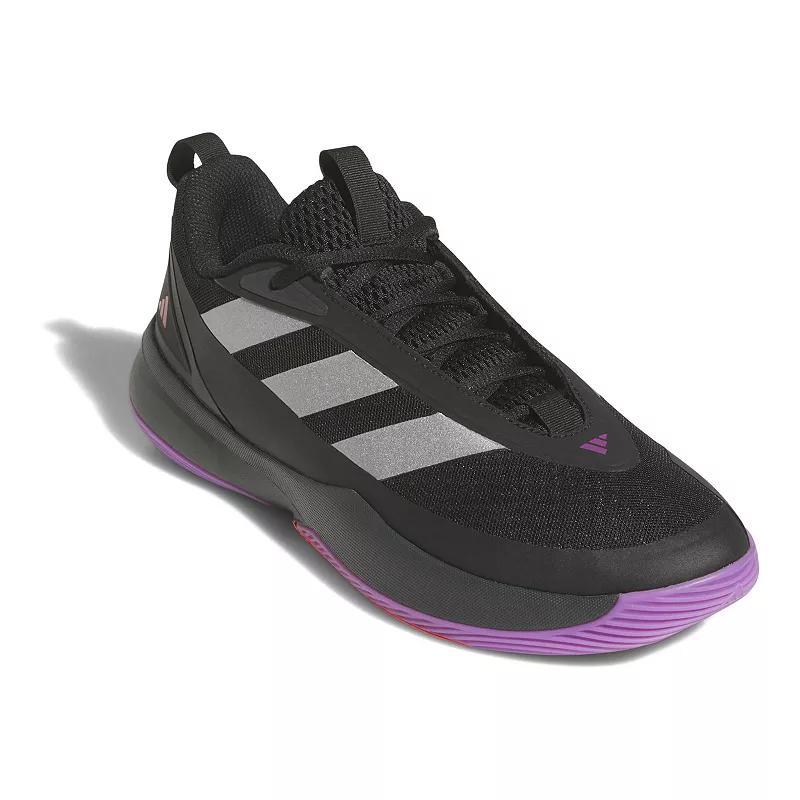 adidas Front Court 2.0 Mens Basketball Shoes Black Red Black Product Image