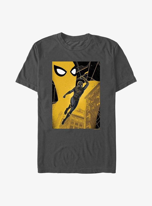 Marvel's Spider-Man Black Suit Grunge Graphic T-Shirt Product Image