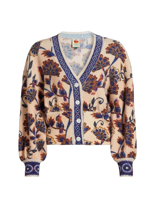 Womens Ainika Floral Knit Cardigan Product Image