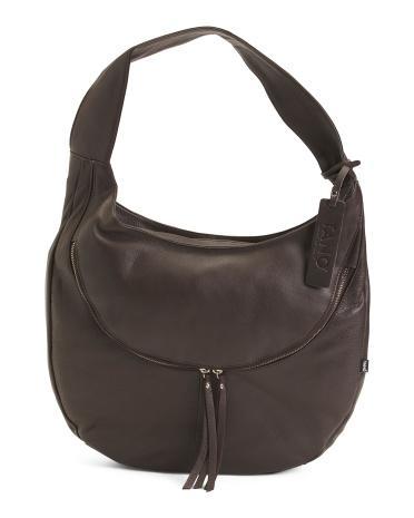 Leather Medium Half Moon Hobo for Women Product Image