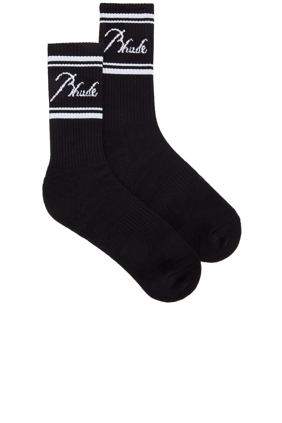 Rhude Script Logo Sock Product Image