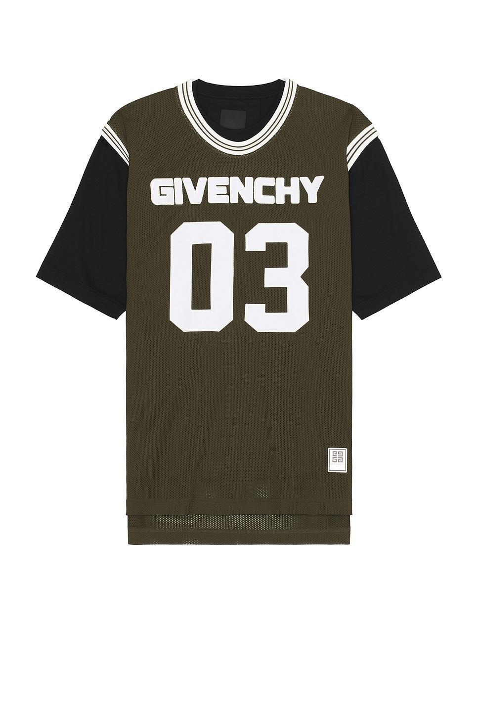 Givenchy Double Layer Tee in Olive Product Image