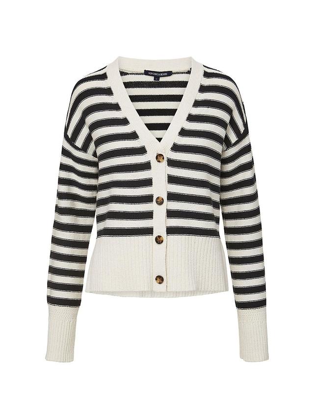 Womens Saylor Striped Cotton Cardigan Product Image