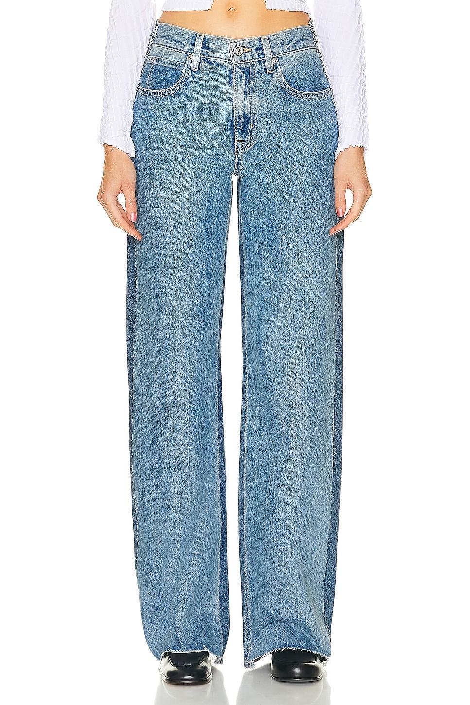 SLVRLAKE Grace Reworked Panelled Wide Leg Jeans Product Image