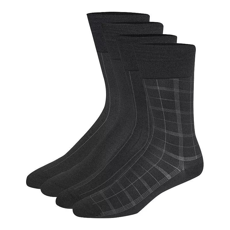 Mens Calvin Klein Plaid Dress Socks 4-Pack Product Image