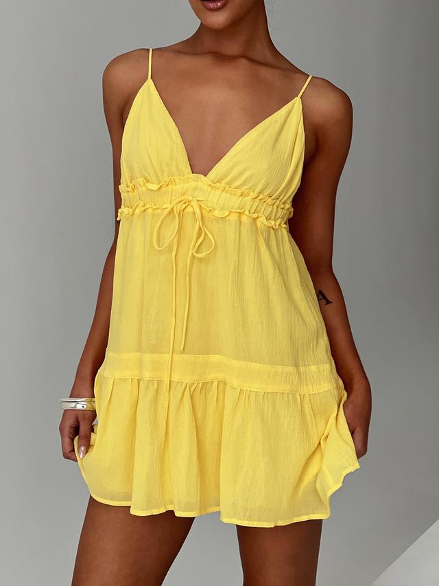 Dionne Mini Dress Lemon Product Image