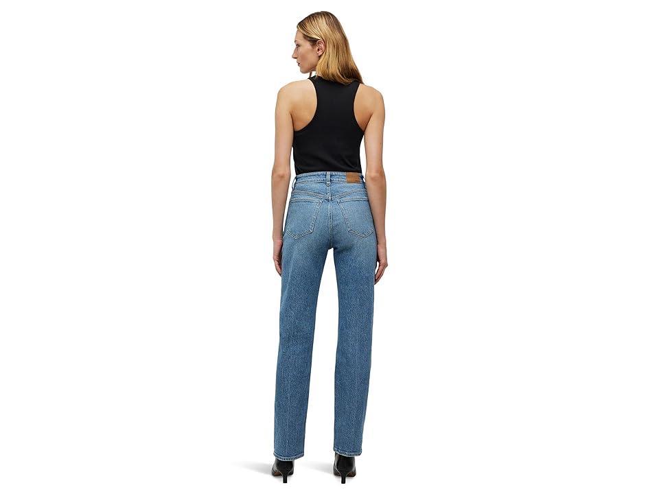 Madewell The 90s Creased High Waist Straight Leg Jeans Product Image