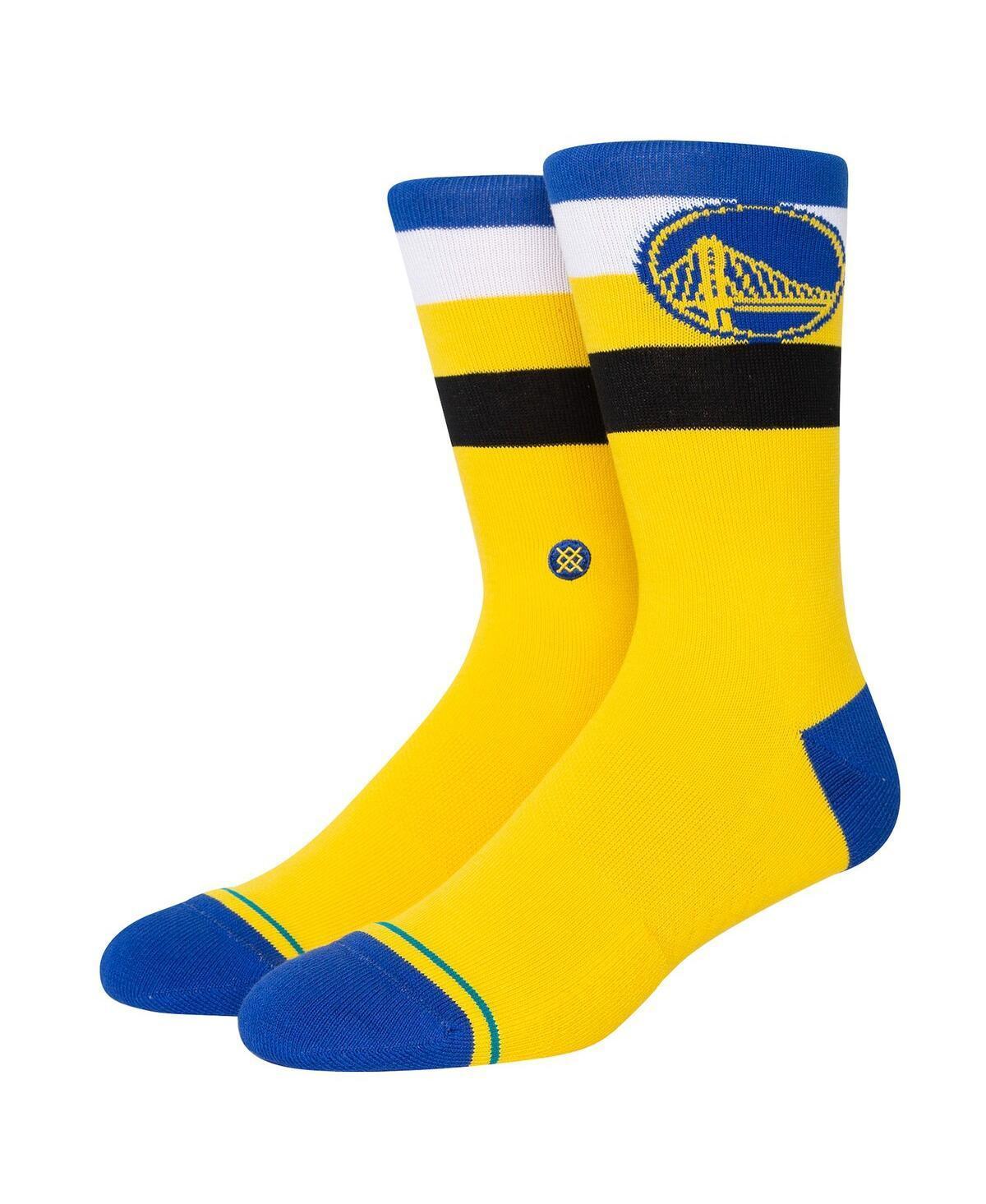 Mens Stance Golden State Warriors Stripe Crew Socks Product Image