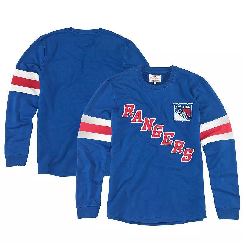 Mens American Needle Blue New York Rangers Sudbury Long Sleeve T-Shirt Product Image