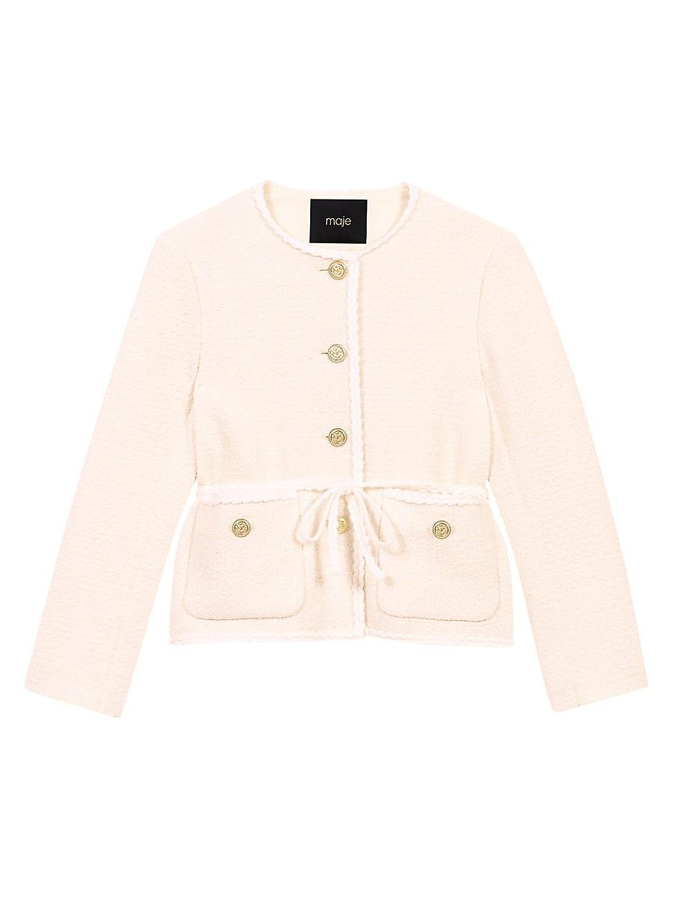 Womens Belted Jacket Product Image