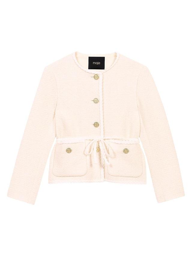 Womens Belted Jacket Product Image