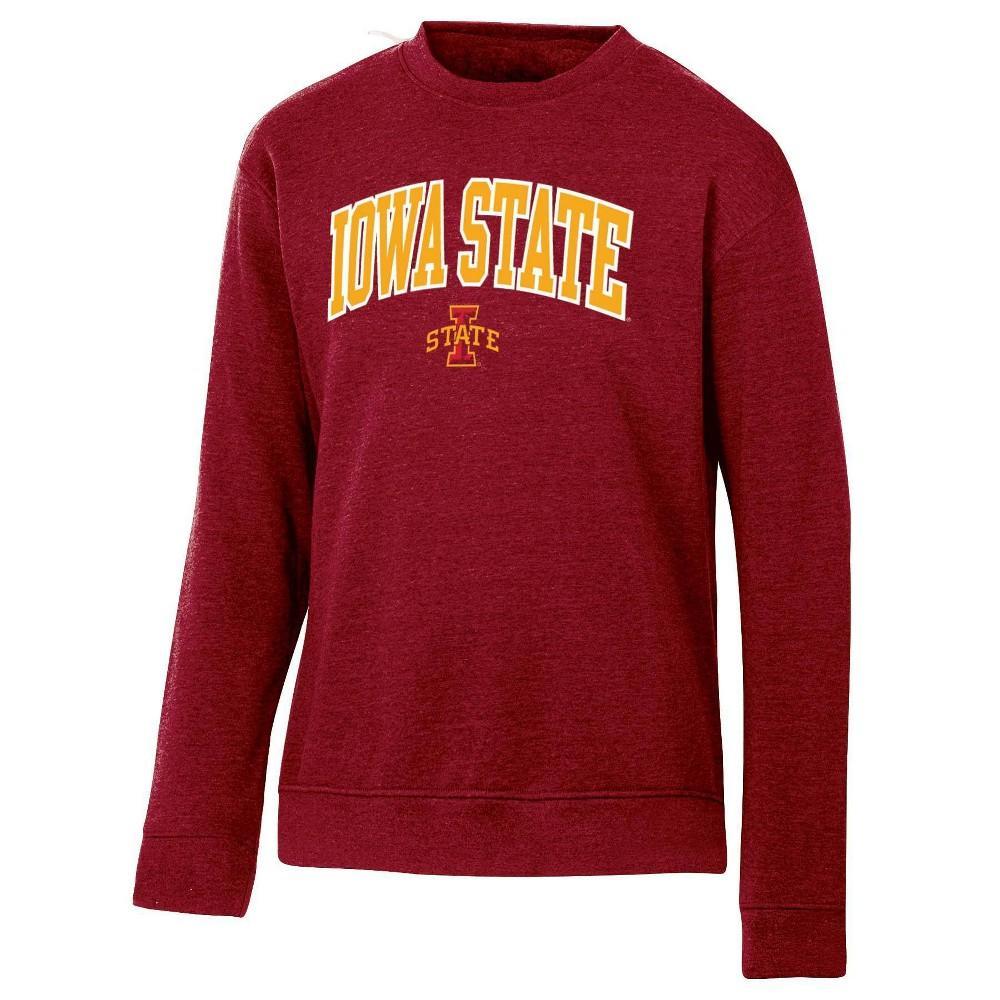 NCAA Iowa State Cyclones Mens Heathered Crew Neck Fleece Sweatshirt Product Image