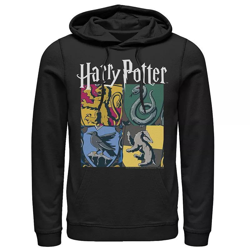 Mens Harry Potter Hogwarts Houses Vintage Collage Hoodie Product Image