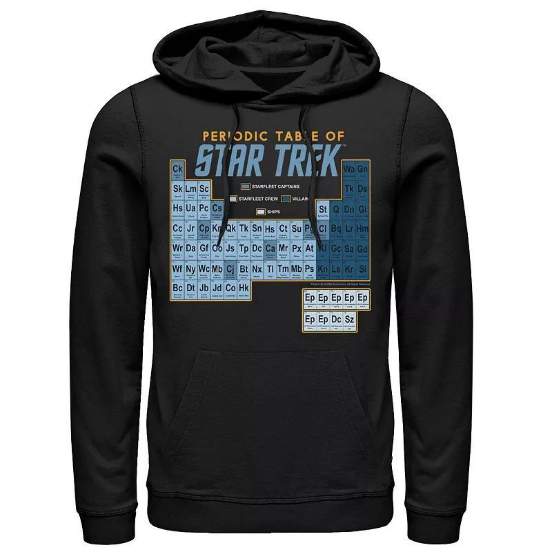 Mens Star Trek Original Series Periodic Table Map Hoodie Product Image