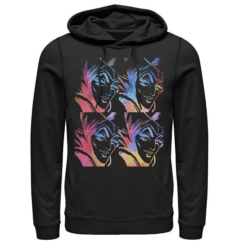 Mens Disneys Sleeping Beauty Disney Villains Maleficent Head Shot Panels Hoodie Product Image