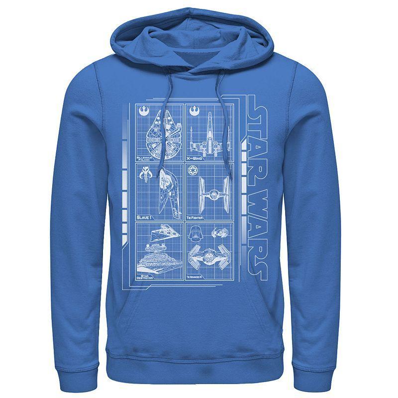 Mens Star Wars Battle Ships Schematic Hoodie Product Image