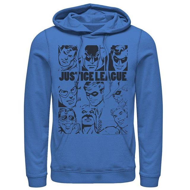 Mens DC Comics Justice League Group Shot Panel Poster Hoodie Product Image