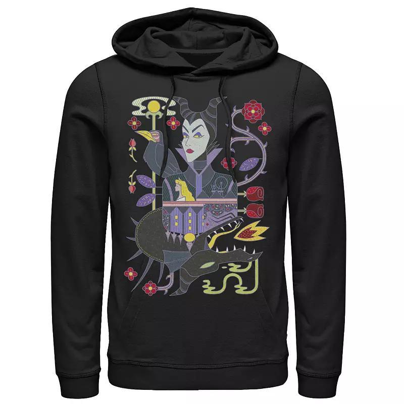 Disneys Sleeping Beauty Maleficent Playing Card Mens Hoodie Product Image