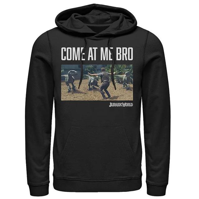 Mens Jurassic World Come At Me Bro Movie Still Hoodie Blue Product Image