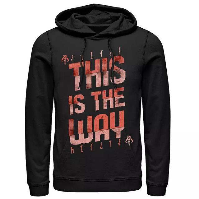 Mens Star Wars The Mandalorian This Is The Way Split Design Hoodie Product Image