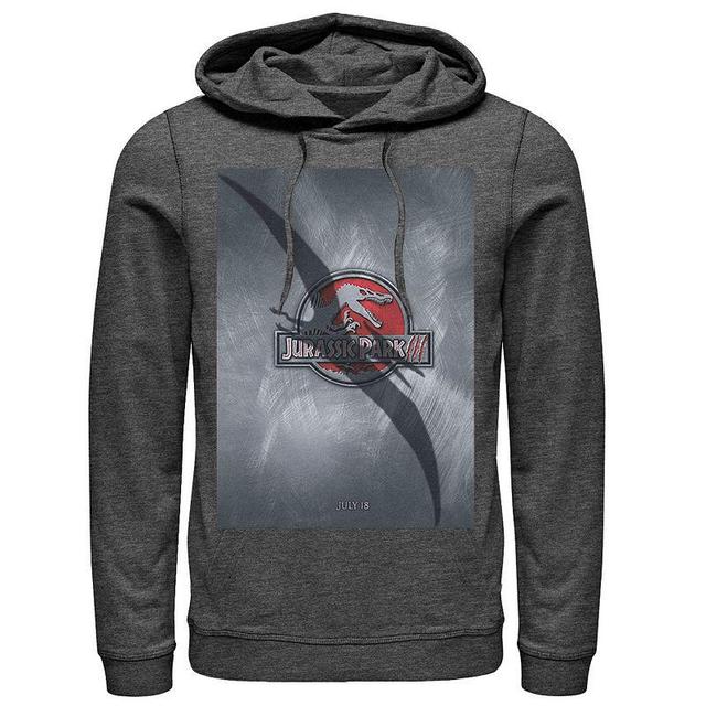 Mens Jurassic Park 3 Movie Poster Pterodactyl Hoodie Blue Product Image