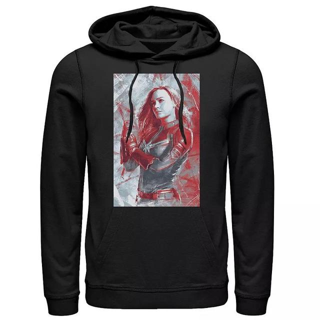 Mens Marvel Avengers Endgame Captain Marvel Painting Pullover Hoodie Product Image