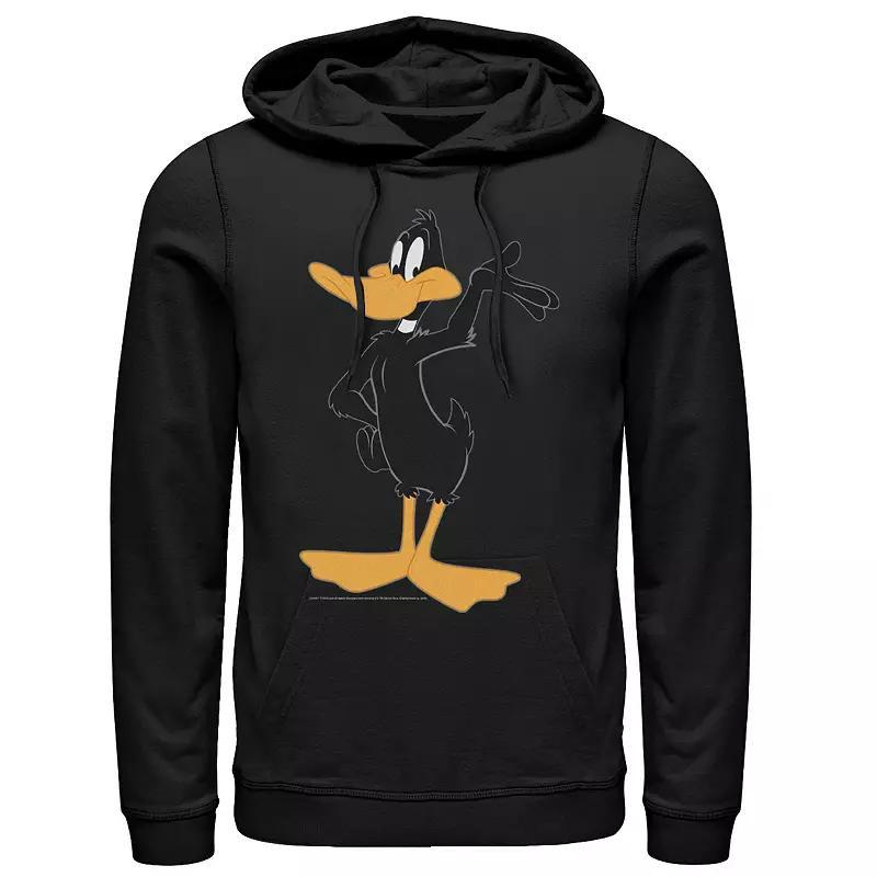 Mens Looney Tunes Daffy Duck Simple Portrait Hoodie Product Image