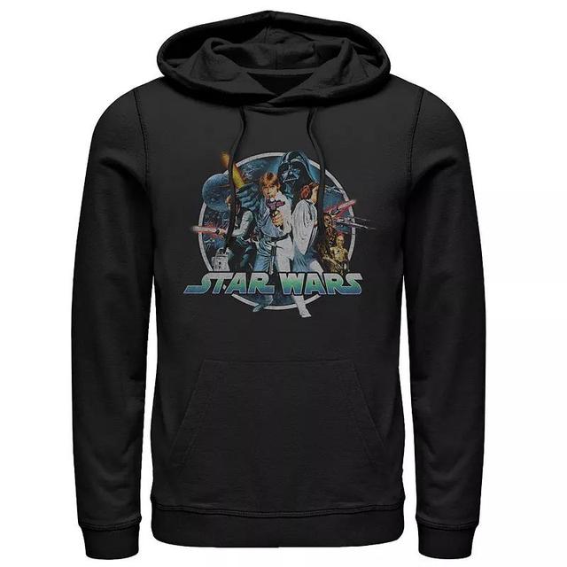 Mens Cartoon Network Samurai Jack The Meditating Warrior Badge Hoodie Blue Product Image