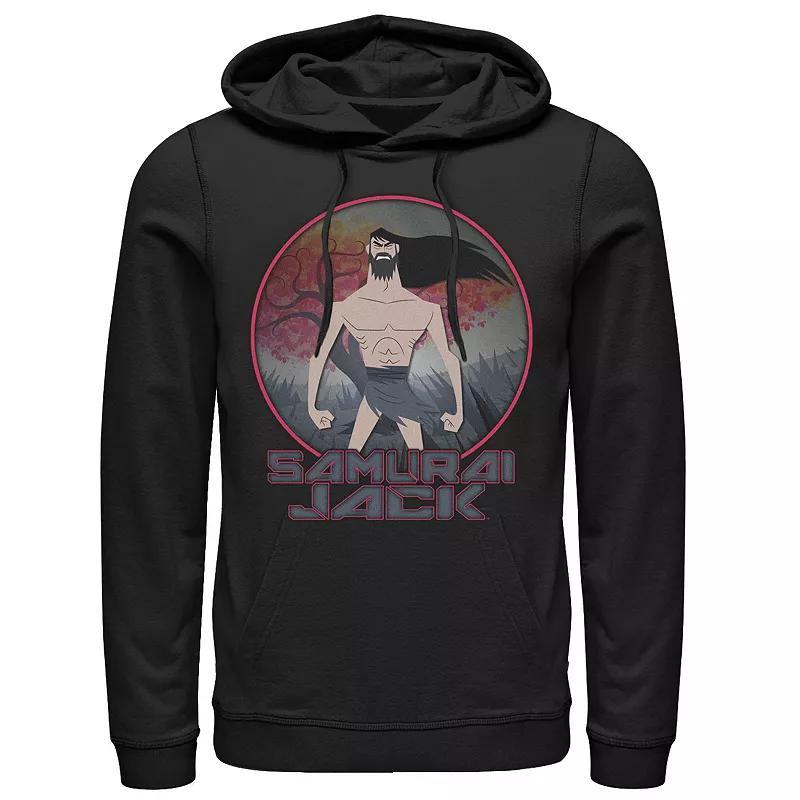 Mens Cartoon Network Samurai Jack The Meditating Warrior Badge Hoodie Blue Product Image