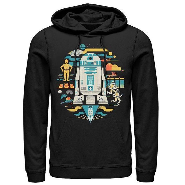 Mens Star Wars Distressed Pop Art Collage Hoodie Product Image