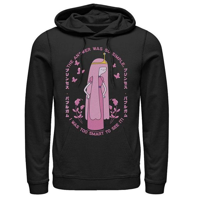 Mens Adventure Time Princess Bubblegum Quote Kanji Portrait Hoodie Product Image