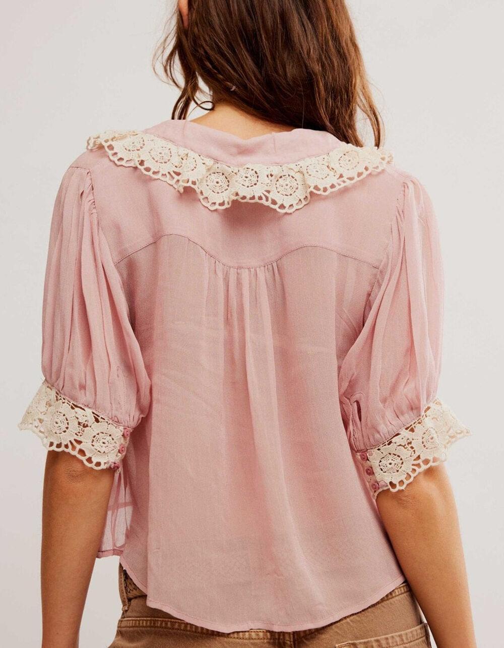 FREE PEOPLE My Love Womens Blouse Product Image