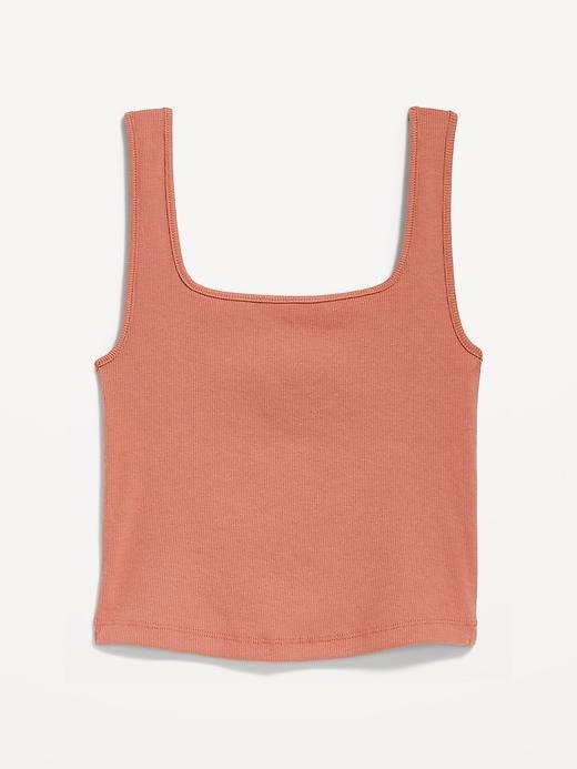 Ultra-Crop Rib-Knit Tank Top Product Image