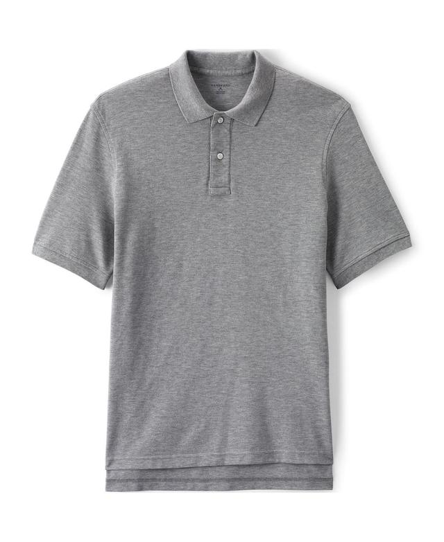 Lands End Mens School Uniform Short Sleeve Mesh Polo Shirt Product Image