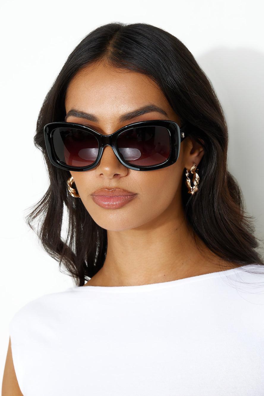 PETA AND JANE Tiffany Sunglasses Black Black Product Image