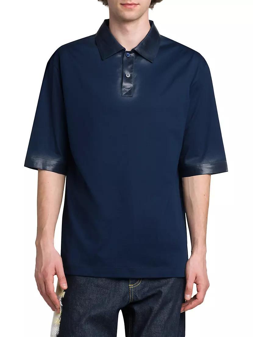 Cotton Short-Sleeve Polo Shirt Product Image