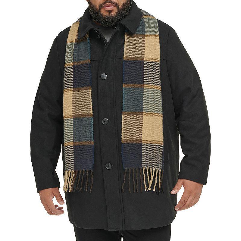 Big & Tall Dockers Wool Blend Coat with Scarf, Mens Product Image