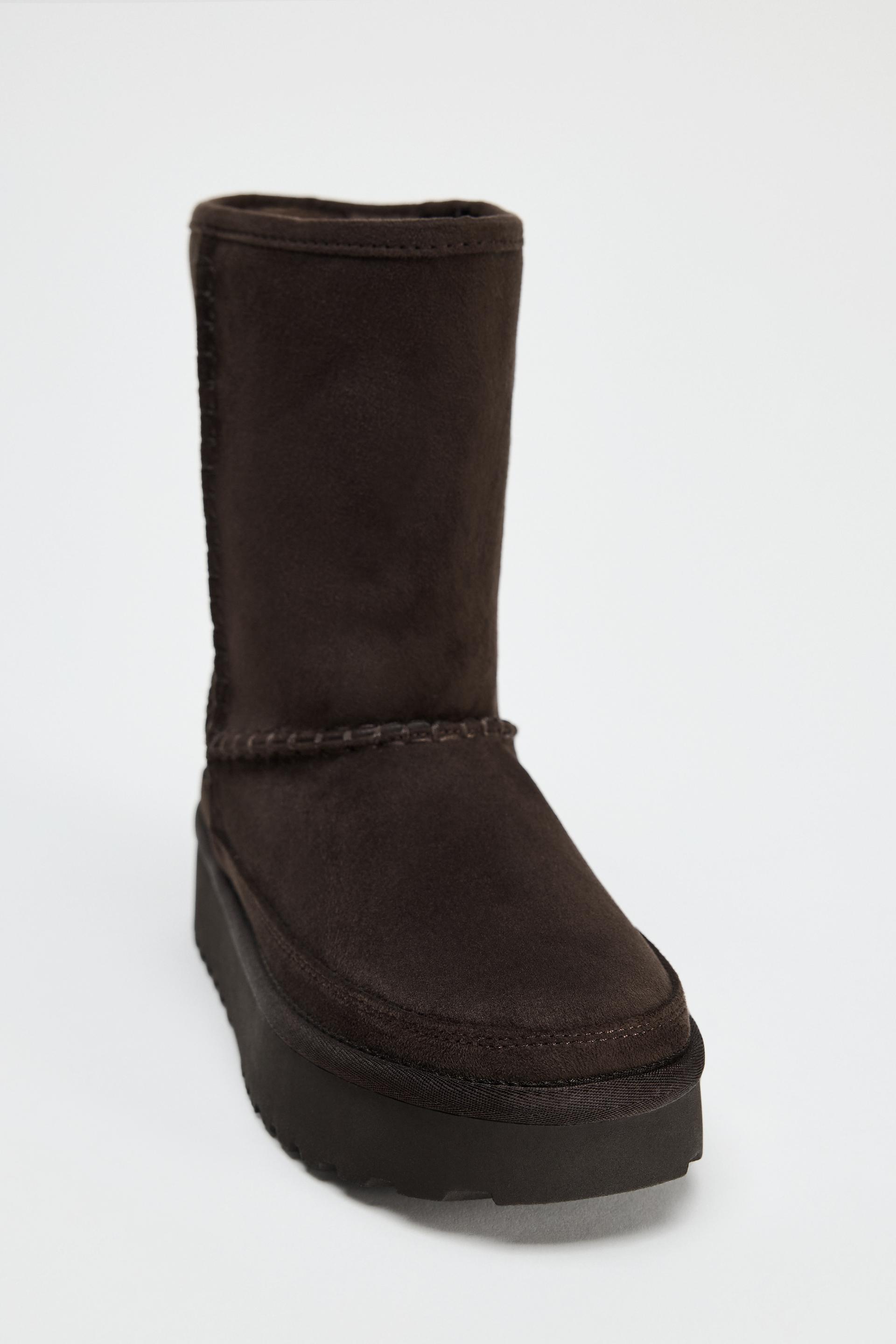 PLATFORM ANKLE BOOTS WITH INNER LINING product image