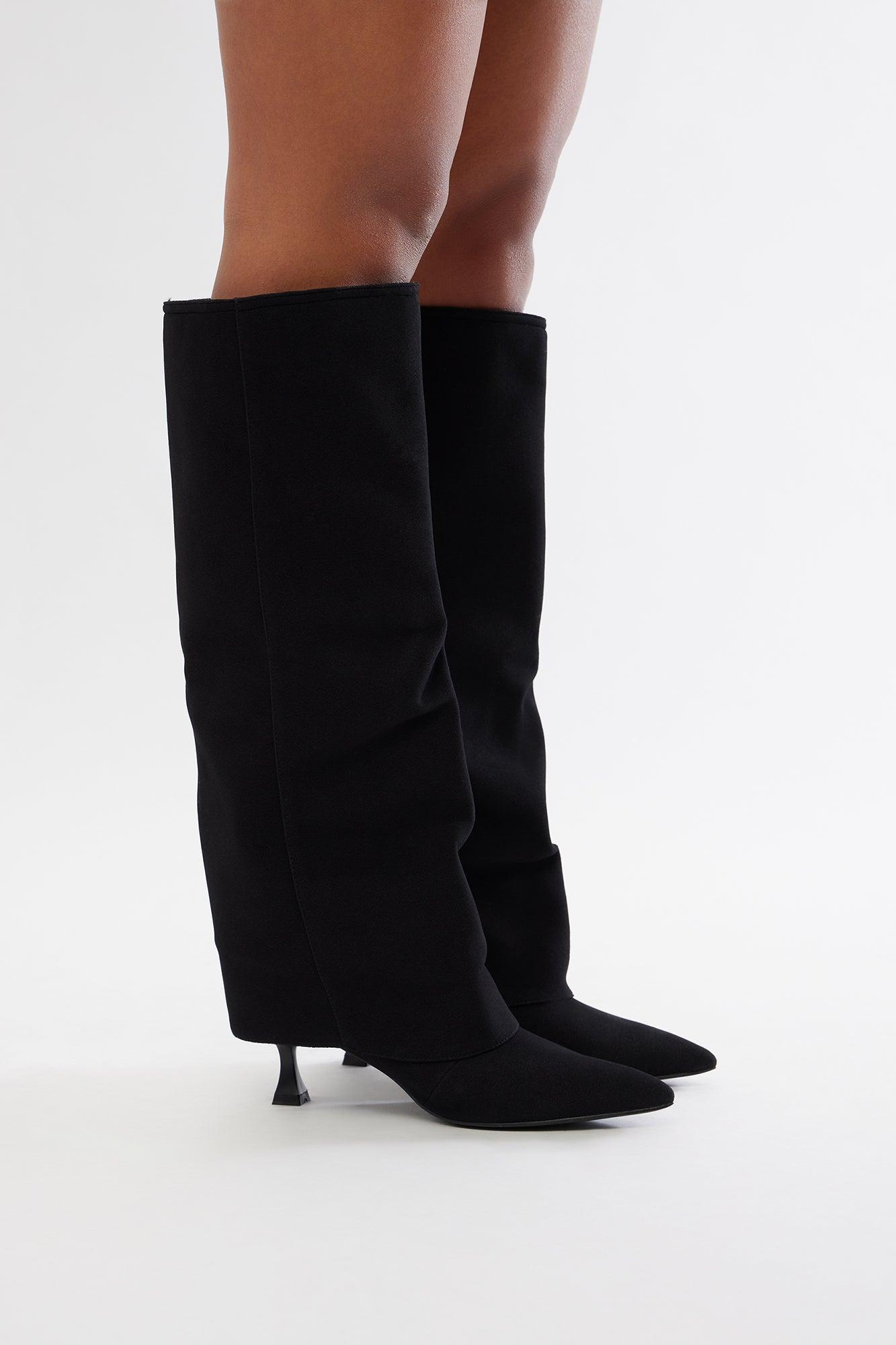 Kyson Overlay Boots - Black Product Image