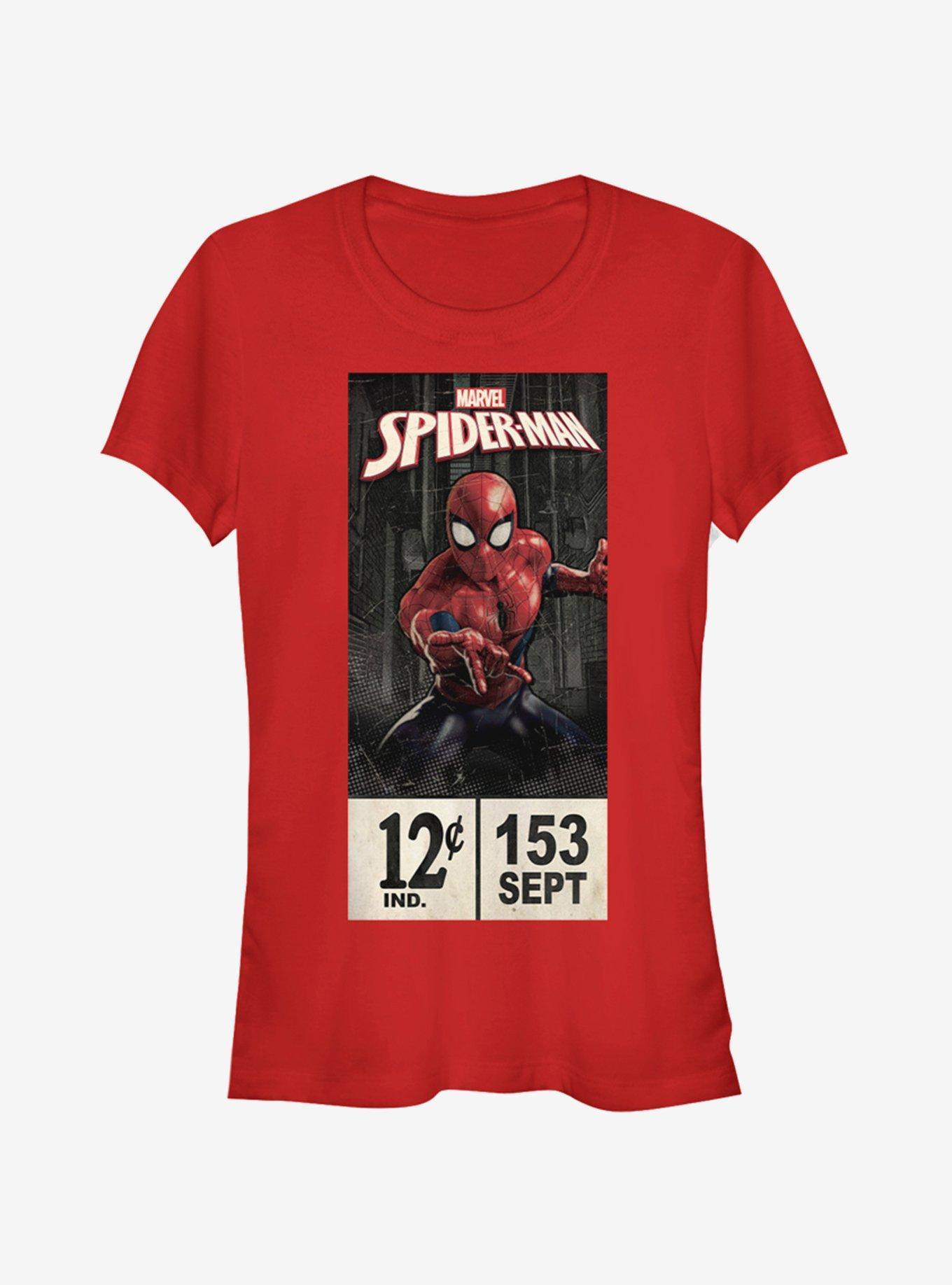 Marvel Spider-Man Spider-Man Labels Girls T-Shirt Product Image