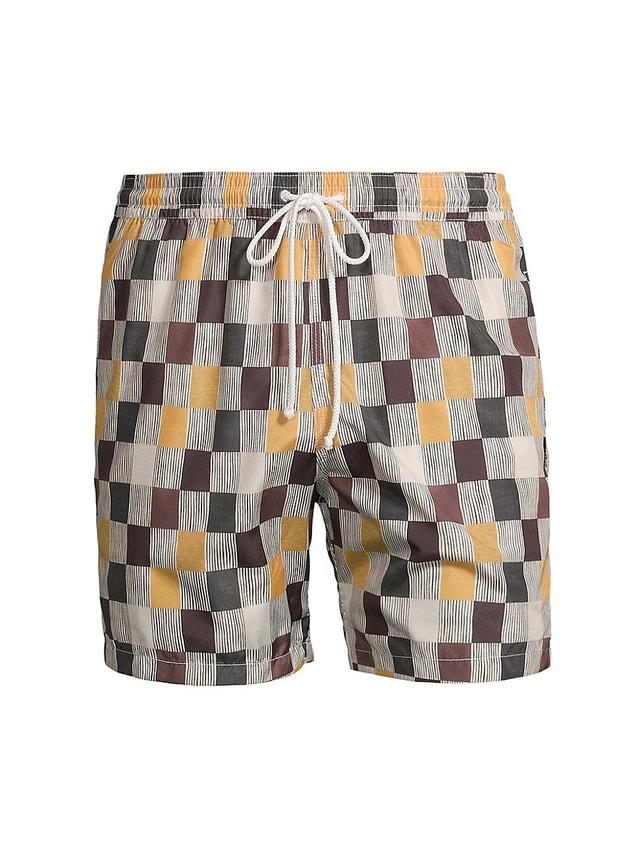 Mens Kite Geometric Swim Trunks Product Image